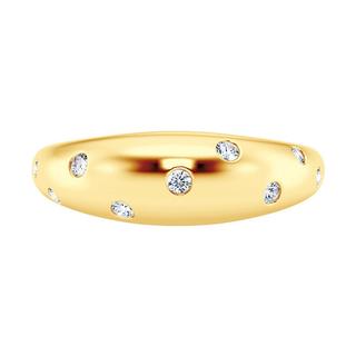 Yellow gold diamond fashion band